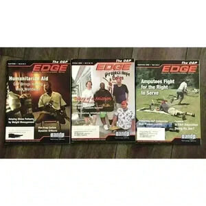 O&P Edge Magazines Orthotics Prosthetics Rehabilitaion Amputee Ephemera‎ Lot
